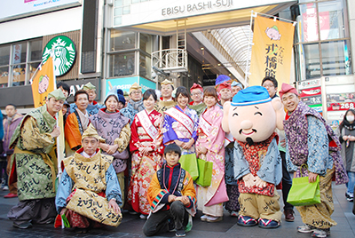 ミズえびすばしと商店街のみんな