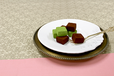 ミナモアレ「生チョコレート(洋酒)」「生チョコレート(抹茶)」